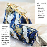 Weiyinxing Vintage Fringe Bag Small Shell Bags Chain Women Shoulder Crossbody Bag Crane Flying Women's Handbags Purses Embroidery