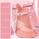Weiyinxing Backpacks Girl School Bags For Boys Large Capacity Book Bag High Reflective Luminous Elementary Student Backpack Pink