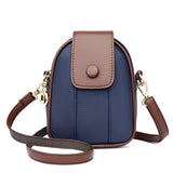 Weiyinxing Quality Women's Genuine Leather Shoulder Bags Contrast Messenger Bag Brand Designer Ladies Crossbody Bag Small Phone Bags