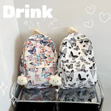 Weiyinxing Butterfly Pattern Korean Women Backpack Student Backpack for School Book Storage and Travel Organizer §â§ð§ܧ٧ѧÜ §ã §ï§ܧâ§ѧߧà§Þ