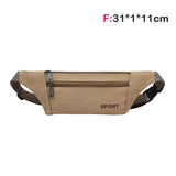 Weiyinxing Bag For Men Waist Bag Pack Purse Waterproof Large Phone Belt Bag Pouch Women's Canvas Shoulder Bag Fanny Banana Bag Hip