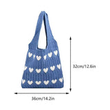 Weiyinxing Knitted Handbags Female Large Capacity Totes Women's Shoulder Bag Summer Beach Bag Purses Casual Hollow Woven Shopping