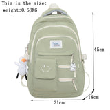 Weiyinxing Women Nylon Laptop Cute Men Waterproof Travel School Bag Ladies Student Girl Boy Book Bag Male Female College Backpack Trendy