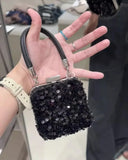 Weiyinxing Sequins Mini women handbag Fashion chain Female Shoulder Crossbody bags Luxury Trendy Pair with skirt Purses Lipstick bag