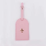 Weiyinxing PU Leather Travel Luggage Tags Baggage Name Tags Suitcase Address Label Holder Luggage Tag Travel Accessories