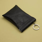 Weiyinxing New Fashion Leather Long Pocket Key Wallet Keyring Coin Purse Women Men Small Short Money Change Bag Little Card Holder