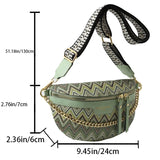 Weiyinxing Style Waist Bag Embroidery Handbag Purse Pu Leather Fanny Pack For Women Boho Beach Crossbody Chest Bag Banana Belt Bags