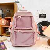 Weiyinxing Kawaii Itabag Women New 2024 Transparent Backpack Women Large Capacity Ita Backpack School Bags For College Student JK