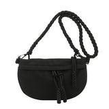 Weiyinxing Solid Color Chest Bag Large Capacity Waist Pack Bag For Ladies Canvas Shoulder Crossbody Bags Ladies Luxury Messenger Bag