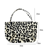 Weiyinxing Chic Big Casual Tote Bag Leopard Shoulder Bag Ladies Canvas Bag New 2024 Shopping Bag Bolsa Mujer