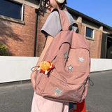 Weiyinxing Spicy Girl Star Backpack Women's Causal Y2k Backpack Fashion High Capacity Japanese Ins Cute Girls' School Bag