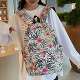 Weiyinxing leopard print Women Backpack Large capacity schoolbag for Teenagers Girls backpack Travel female shoulder bag bagpack