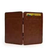 Weiyinxing Thin Vertical Men Wallet Small PU Leather Elastic Ribbon Purse Mini Solid ID Card Holder Bank Credit Card Case for Man