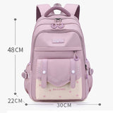 Weiyinxing School Backpack Korean Style For Girls Waterproof Nylon Fabric Travel Backpacks Children School Bag Teenagers Casual Bags