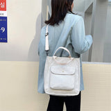 Weiyinxing Crossbody Bag Korean Version Corduroy Student HandBag Large Capacity Literature Art Retro Simple Striped Velvet Handbag