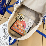 Weiyinxing Girl Travel Nylon Backpack Trendy Men Women Leisure SchoolBag Male Lady Book Bag Fashion Female Laptop Packet College Unisex