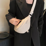 Weiyinxing Leather Handbag Phone Bag For Women Travel Waist Bag Versatile Crossbody Chest Bag Female Banana Belt Bag Designer Fanny Pack