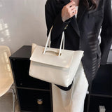 Weiyinxing Women Shoulder Bags 2024 New Large Capacity Handbags Simple Retro Tote Bags Solid Color Famous Brand High Quality Bags