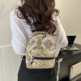 Weiyinxing Border Ethnic Style Backpack Retro Simple Leisure Backpack Large Capacity Commuter Travel Women's Crossbody Bbackpack