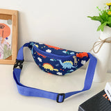 Weiyinxing Kids Waist Pack Children Chest Bag Cute Cartoon Dinosaur Print Coin Purse Boy Girl Fanny Chest Shoulder Messenger Bags