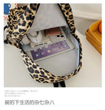 Weiyinxing leopard print Women Backpack Large capacity schoolbag for Teenagers Girls backpack Travel female shoulder bag bagpack