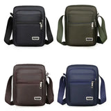 Weiyinxing Men Nylon Shoulder Bag Messenger Bag Casual Waterproof Nylon Zipper Pocket Handbag Fashion Tote Travel Male Crossbody Bags