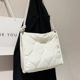 Weiyinxing Shopper Bag Handbags Designer Quilted Women Shoulder Bags Luxury Soft Trends Down Cotton Satchel Winter Purse 2024