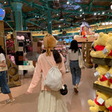 Weiyinxing Striped Cute Drawstring Backpack Causal Japanese Korean Style Shoulders Bag 2024 New Spicy Girl Y2k Backpacks