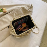 Weiyinxing Colors Fashion Hobo Bag Luxury Designer Handbag Pleated Cloud Bag Brand Clutches Clip Purse Lady Chain Crossbody Shoulder Bags