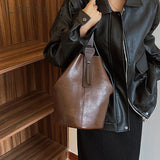 Weiyinxing 2 PCS/Set Fashion PU Leather Shoulder Bag for Women 2024 Tend Female Solid Color Shoulder Bag Handbags and Purses