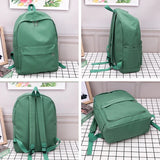 Weiyinxing Quality New Waterproof Nylon Women Backpack Female Travel Bag Backpacks Schoolbag for Teenage Girls Solid Color Bookbag