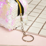 Weiyinxing Cute Coin Bag Change Color Sequins Mini Wallet Women Fashion Bling Purse Sequin Bag Key Chain Pouch Small Gifts