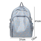 Weiyinxing Women Floral Print Laptop Book Bag Trendy Female College Backpack Girl Travel Kawaii School Bag Lady Nylon Backpack Fashion