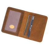 Weiyinxing Leather Card Holder Purse ID Card Real Leather Rfid Card Case Clutch Wallets Slots for Men Women Mini Slim Short Purse