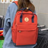 Weiyinxing Female Cute Green Fashion Ladies College Backpack Girl Travel Kawaii School Bag Women Nylon Laptop Student Book Bags Trendy