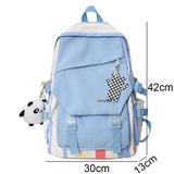 Weiyinxing Kawaii College Backpack Women Nylon School Bag Girl Travel Cute Book Backpack Trendy Fashion Cool Lady Laptop Student Bag