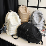 Weiyinxing Color Fashion Women Backpack Female Waterproof Nylon Shoulder Bag Kawaii Travel Bookbag Schoolbag for Teenage Girls
