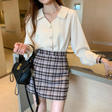 Weiyinxing Women Blusas Mujer De Moda 2023 Long Sleeve White Blouse Women Blouses Shirts Chiffon Blouse Shirt Women Tops Blusa D389