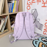 Weiyinxing Solid Color Waterproof Nylon Women Backpack Men Large Capacity Laptop Back Bag Unisex Travel Rucksack Schoolbag New