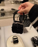 Weiyinxing Sequins Mini women handbag Fashion chain Female Shoulder Crossbody bags Luxury Trendy Pair with skirt Purses Lipstick bag