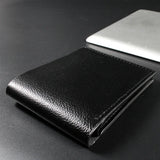 Weiyinxing Men's Wallet Genuine Leather Men Wallets Premium Product Real Cowhide Wallets for Man Short Black Walet Portefeuille Homme