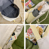 Weiyinxing Pink Harajuku Kawaii Book Bag Women Travel School Bags Female Cute Nylon Laptop College Backpack Lady Student Portable Bags