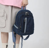 Weiyinxing Women Backpack Casual Travel Bagpack Backbag College Student School Bags for Teenager Girls Cowboy Rucksack blue Mochila