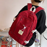 Weiyinxing Quality Solid Color Women Backpack Cool Men Travel Bookbag School Bag For Teenage Girls Teenagers Cute Mochila