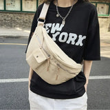 Weiyinxing Lady Waist Bag Casual Nylon Waist packs And Phone Pack Large capacity Belt Bags New Student Shoulder Crossbody Chest Bag