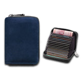 Weiyinxing Leather Multi-Card Slot Cards Holders Wallets High-End Women Men Business Credit Id Card Organizer Zipper Coin Pouch