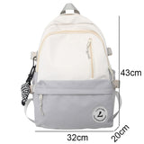 Weiyinxing Cute Laptop College Backpack Cool Women Travel Nylon Student Backpack Female Kawaii Trendy Book Bag Fashion Girl School Bag