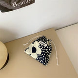 Weiyinxing Cloth Floral Travel Cosmetic Lipstick Coin Purse Storage Bag Cute Makeup Handbags Women Wallet Organizer Small Pouch Bags