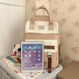 Weiyinxing Transparent Waterproof School Backpack Women Cool Female Travel Fashion College Backpack Ladies Cute Laptop Book Bags Nylon