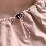 Weiyinxing Ruched Drawstring Backpacks For Women Lightweight Nylon Fabric Girls Backpack Students Schoolbag Travel Female Knapsack